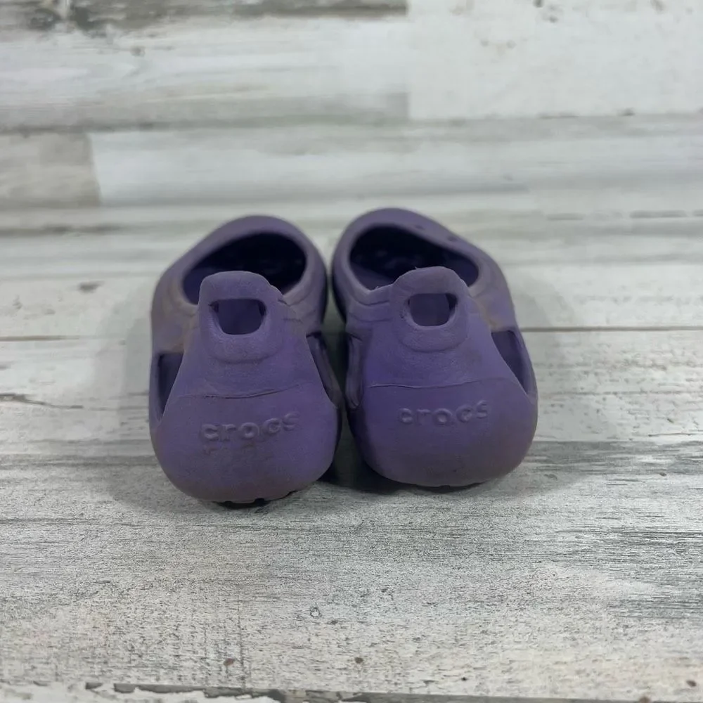 Crocs Junior Girls Kadee Ballet Flats Purple Comfort Shoes Lightweight Size‎ J1